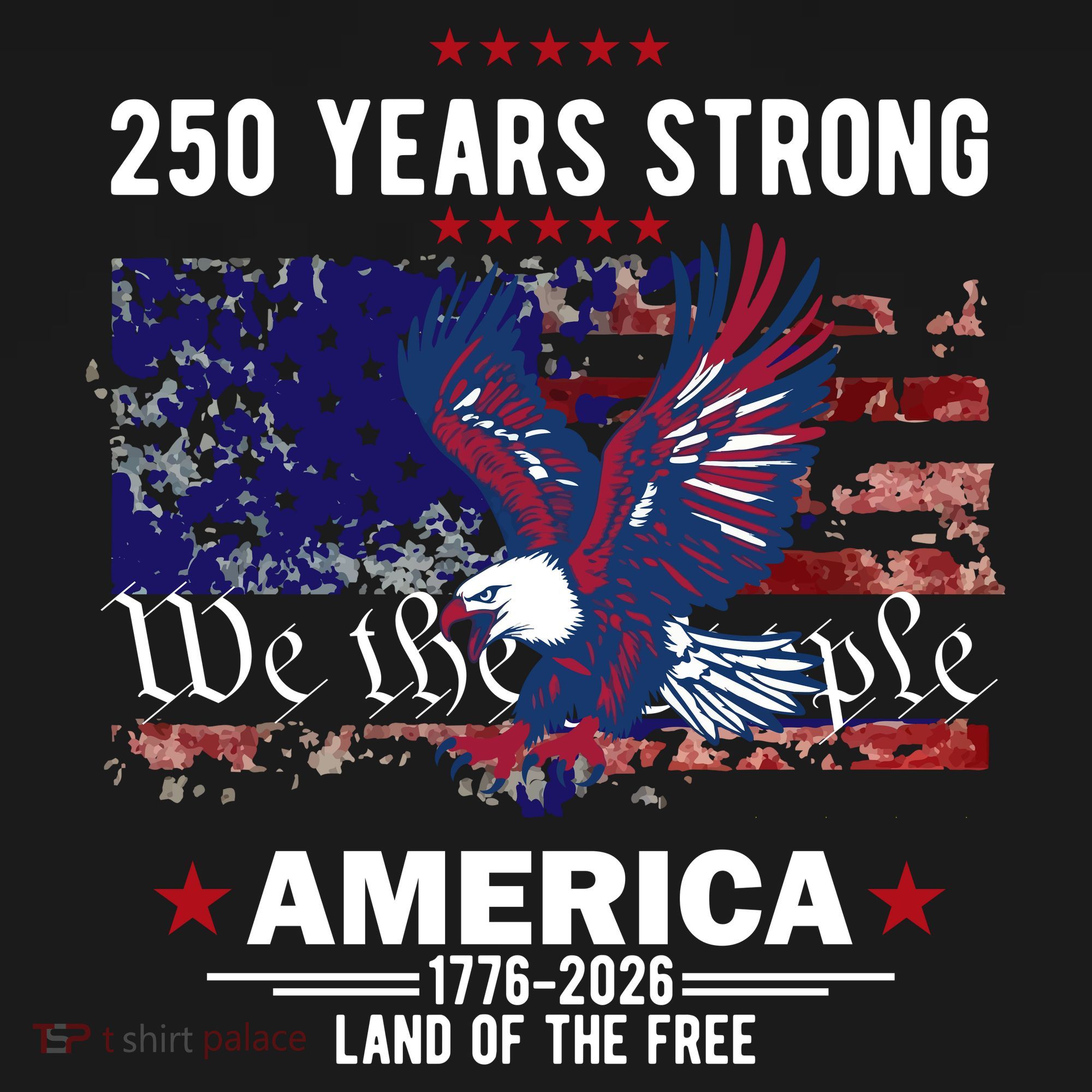 250 Years Strong 4th Of July American 250th Anniversary Coaster