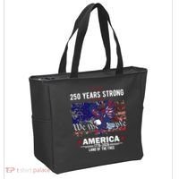 250 Years Strong 4th Of July American 250th Anniversary Tote Bag thumb 2