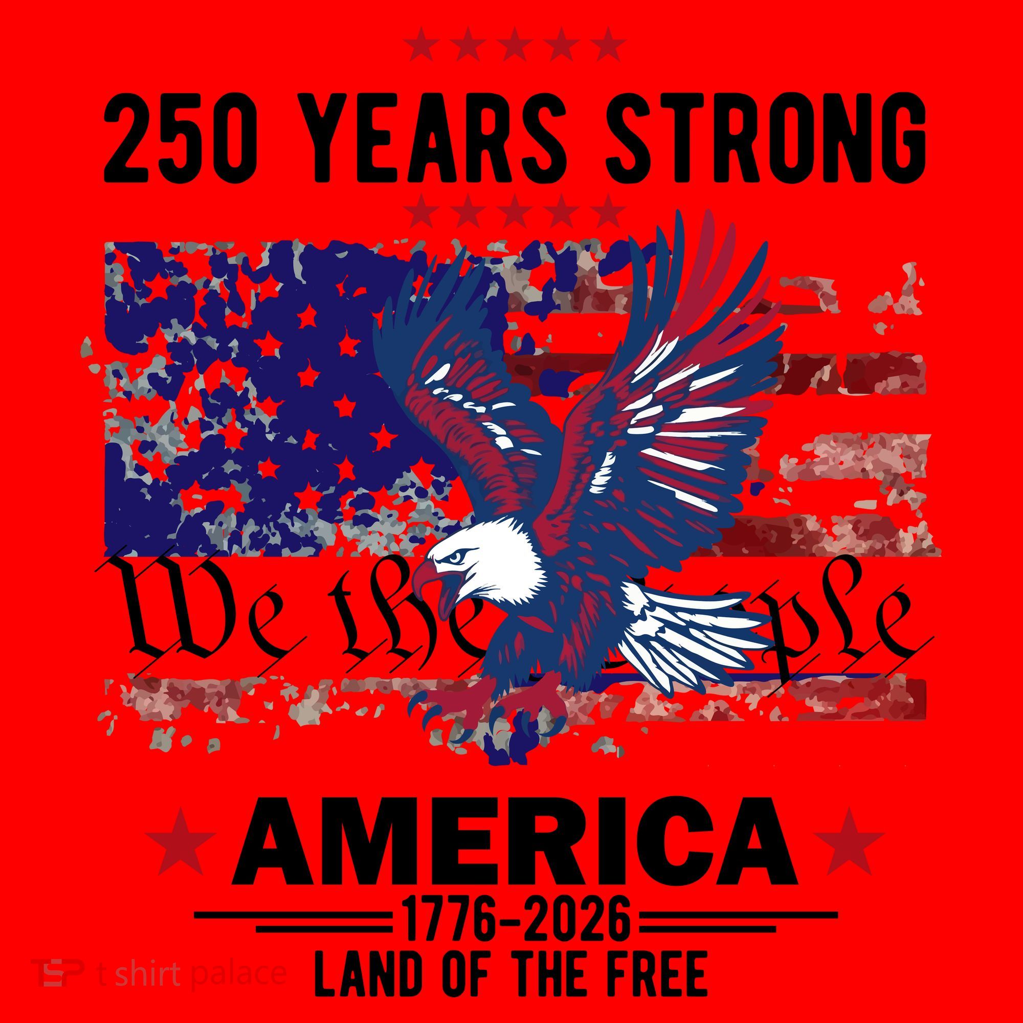 250 Years Strong 4th Of July American 250th Anniversary Santa Hat