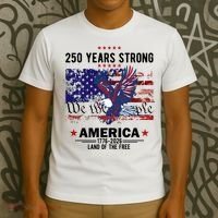 250 Years Strong 4th Of July American 250th Anniversary T-Shirt thumb 3