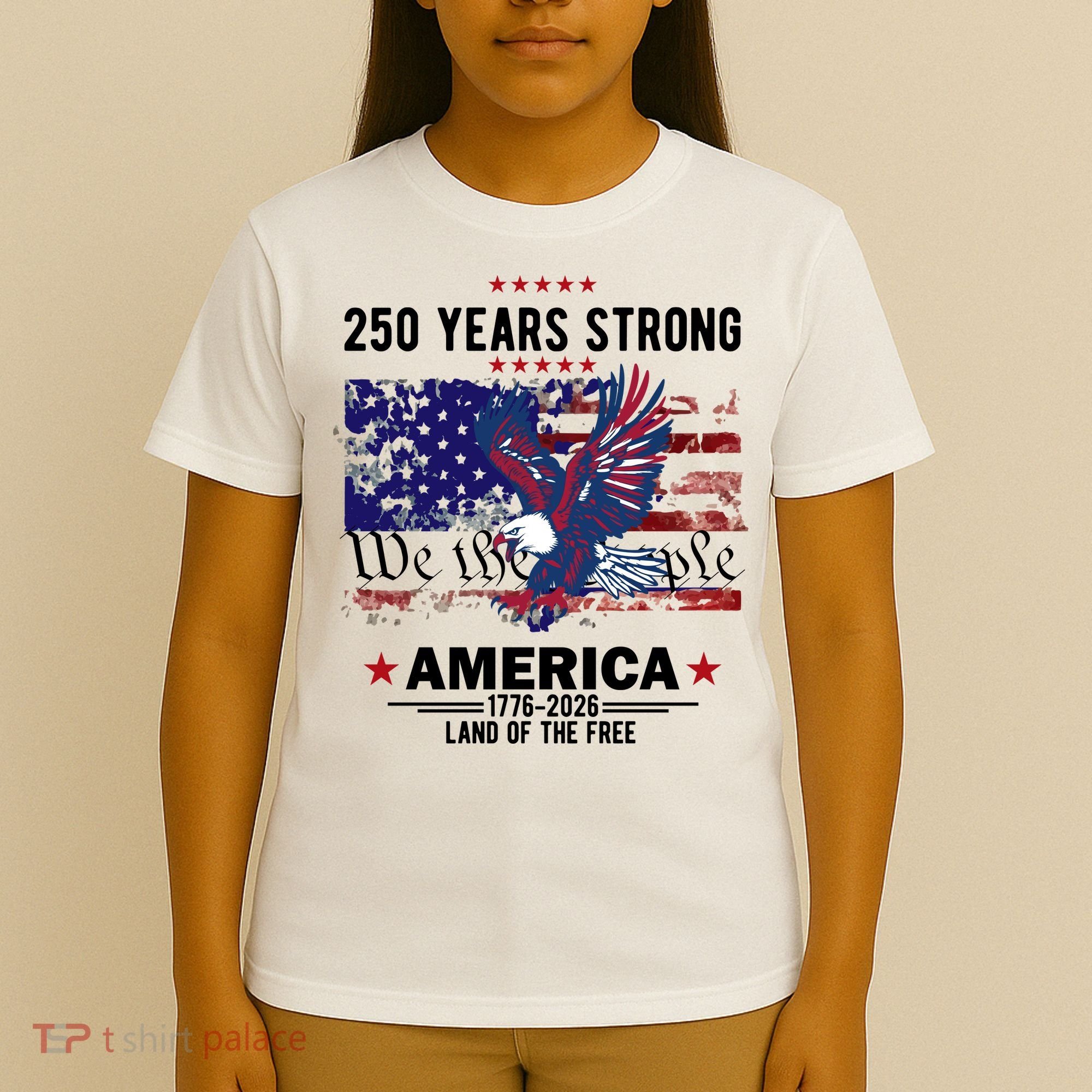 250 Years Strong 4th Of July American 250th Anniversary T-Shirt