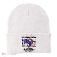 250 Years Strong 4th Of July American 250th Anniversary Beanie thumb 0