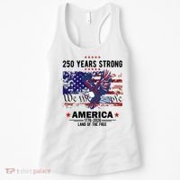 250 Years Strong 4th Of July American 250th Anniversary Women's Tank Top thumb 0