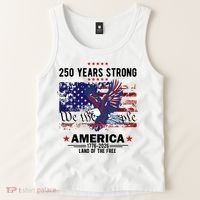 250 Years Strong 4th Of July American 250th Anniversary Tank Top thumb 2