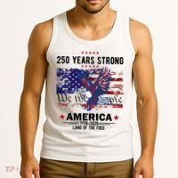 250 Years Strong 4th Of July American 250th Anniversary Tank Top thumb 3
