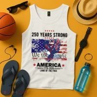 250 Years Strong 4th Of July American 250th Anniversary Tank Top thumb 4