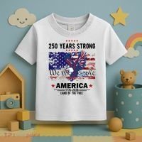 250 Years Strong 4th Of July American 250th Anniversary Toddler T-Shirt thumb 3