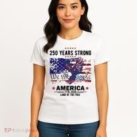 250 Years Strong 4th Of July American 250th Anniversary Women's T-Shirt thumb 4