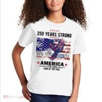 250 Years Strong 4th Of July American 250th Anniversary Kids T-Shirt thumb 2