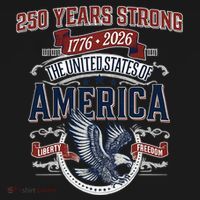250 Years Strong USA, Happy 250th Birthday USA , America 250th Anniversary Bucket Hat thumb 4