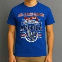250 Years Strong USA, Happy 250th Birthday USA , America 250th Anniversary T-Shirt thumb 3
