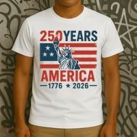 250 Years Strong USA, Happy 250th Birthday USA, America 250th Anniversary T-Shirt thumb 3