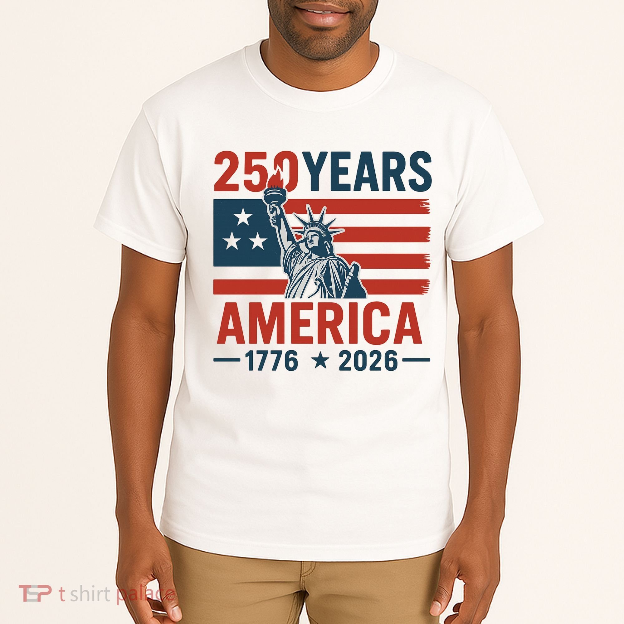 250 Years Strong USA, Happy 250th Birthday USA, America 250th Anniversary Tall T-Shirt