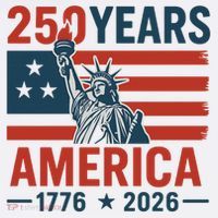 250 Years Strong USA, Happy 250th Birthday USA, America 250th Anniversary Ornament thumb 1