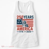 250 Years Strong USA, Happy 250th Birthday USA, America 250th Anniversary Women's Tank Top thumb 0