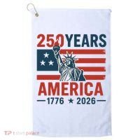 250 Years Strong USA, Happy 250th Birthday USA, America 250th Anniversary Golf Towel thumb 0