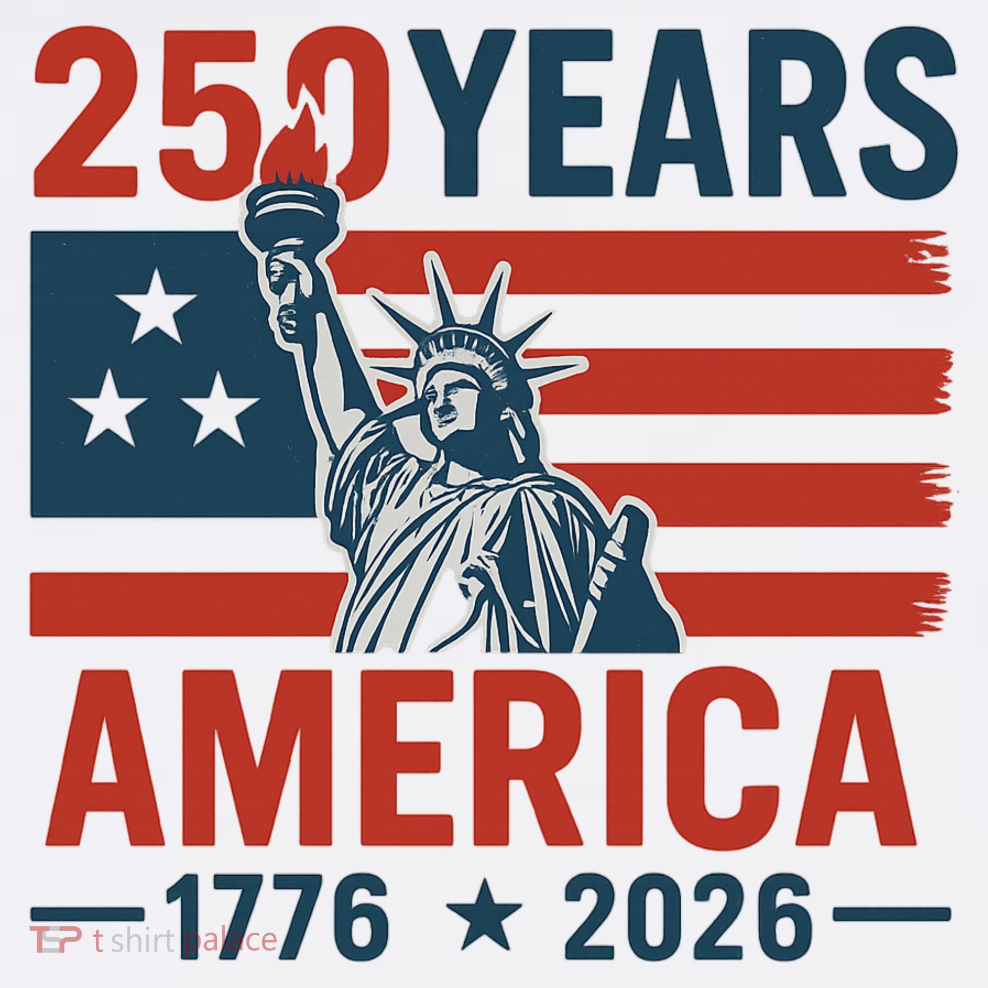 250 Years Strong USA, Happy 250th Birthday USA, America 250th Anniversary Full Zip Hoodie