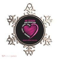 25 Year Survivor Funny Gift Mom Pink Breast Cancer Survivor Gift Ornament thumb 0