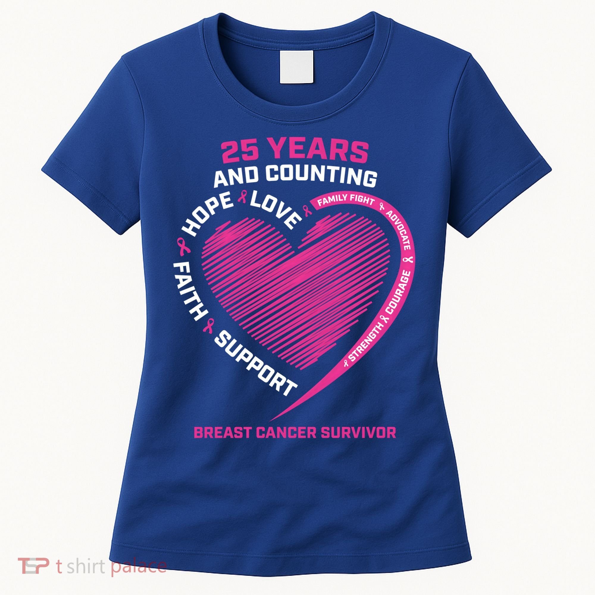 25 Year Survivor Funny Gift Mom Pink Breast Cancer Survivor Gift Women's T-Shirt
