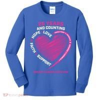 25 Year Survivor Funny Gift Mom Pink Breast Cancer Survivor Gift Kids Long Sleeve Shirt thumb 0