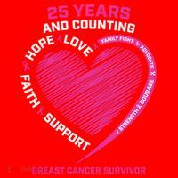 25 Year Survivor Funny Gift Mom Pink Breast Cancer Survivor Gift Santa Hat thumb 1