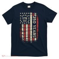250 Years USA Anniversary 1776-2026 American Flag T-Shirt thumb 0