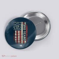 250 Years USA Anniversary 1776-2026 American Flag Button thumb 0