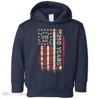250 Years USA Anniversary 1776-2026 American Flag Toddler Hoodie thumb 0