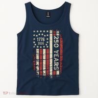 250 Years USA Anniversary 1776-2026 American Flag Tank Top thumb 2