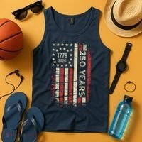 250 Years USA Anniversary 1776-2026 American Flag Tank Top thumb 4