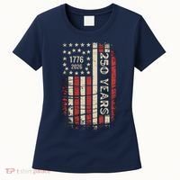 250 Years USA Anniversary 1776-2026 American Flag Women's T-Shirt thumb 0