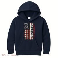 250 Years USA Anniversary 1776-2026 American Flag Kids Hoodie thumb 0