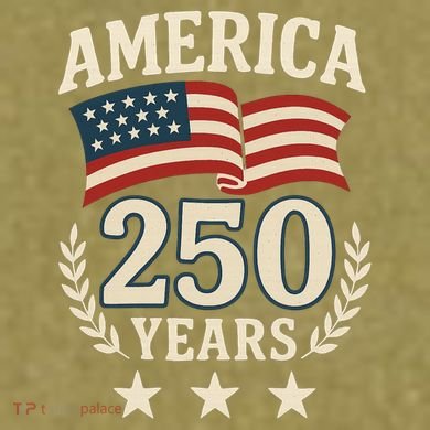 250 Years USA 1776-2026 America 250th Anniversary Garment-Dyed Women's Muscle Tee