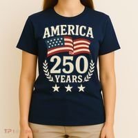 250 Years USA 1776-2026 America 250th Anniversary T-Shirt thumb 4