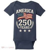250 Years USA 1776-2026 America 250th Anniversary Baby Bodysuit thumb 0