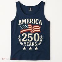 250 Years USA 1776-2026 America 250th Anniversary Tank Top thumb 2