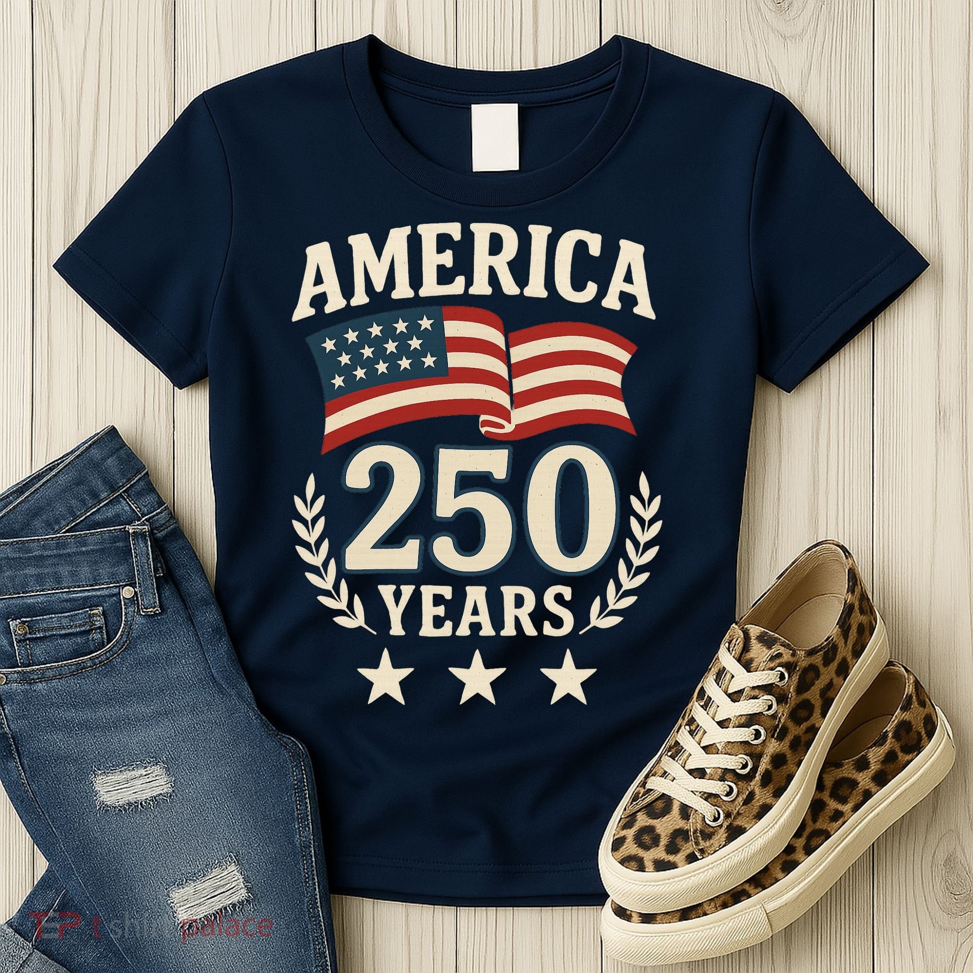 250 Years USA 1776-2026 America 250th Anniversary Women's T-Shirt
