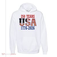 250 Years USA 1776-2026 250th Anniversary Comfort Colors Garment-Dyed Hooded Sweatshirt thumb 0
