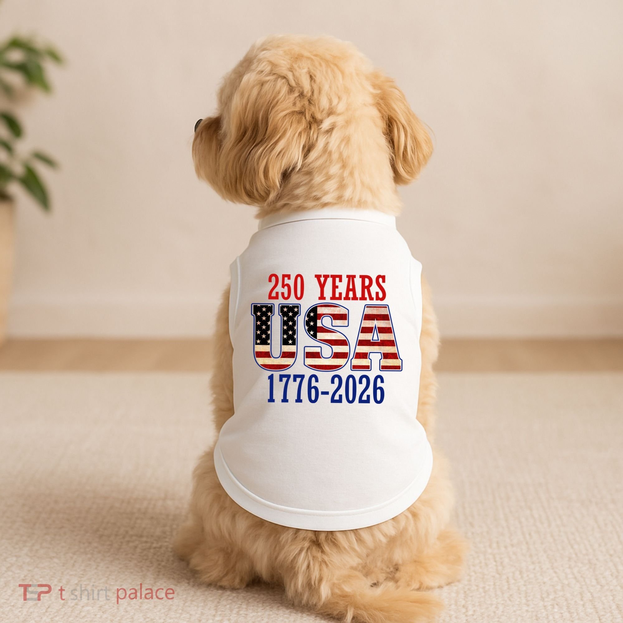 250 Years USA 1776-2026 250th Anniversary Doggie Tank