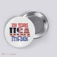 250 Years USA 1776-2026 250th Anniversary Button thumb 0