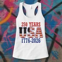 250 Years USA 1776-2026 250th Anniversary Women's Tank Top thumb 3