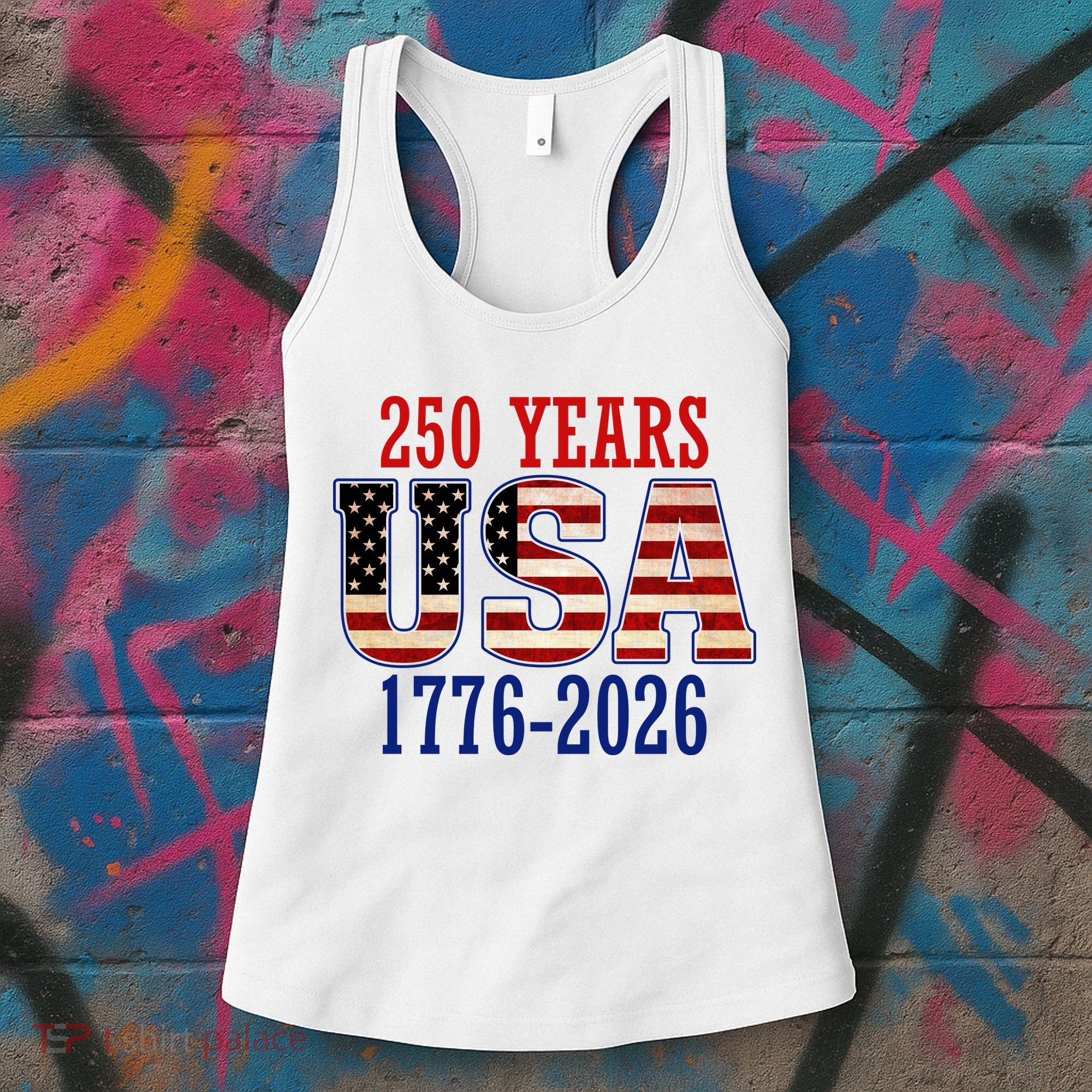 250 Years USA 1776-2026 250th Anniversary Women's Tank Top
