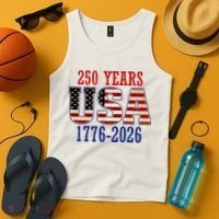 250 Years USA 1776-2026 250th Anniversary Tank Top thumb 4