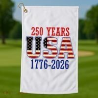 250 Years USA 1776-2026 250th Anniversary Golf Towel thumb 1