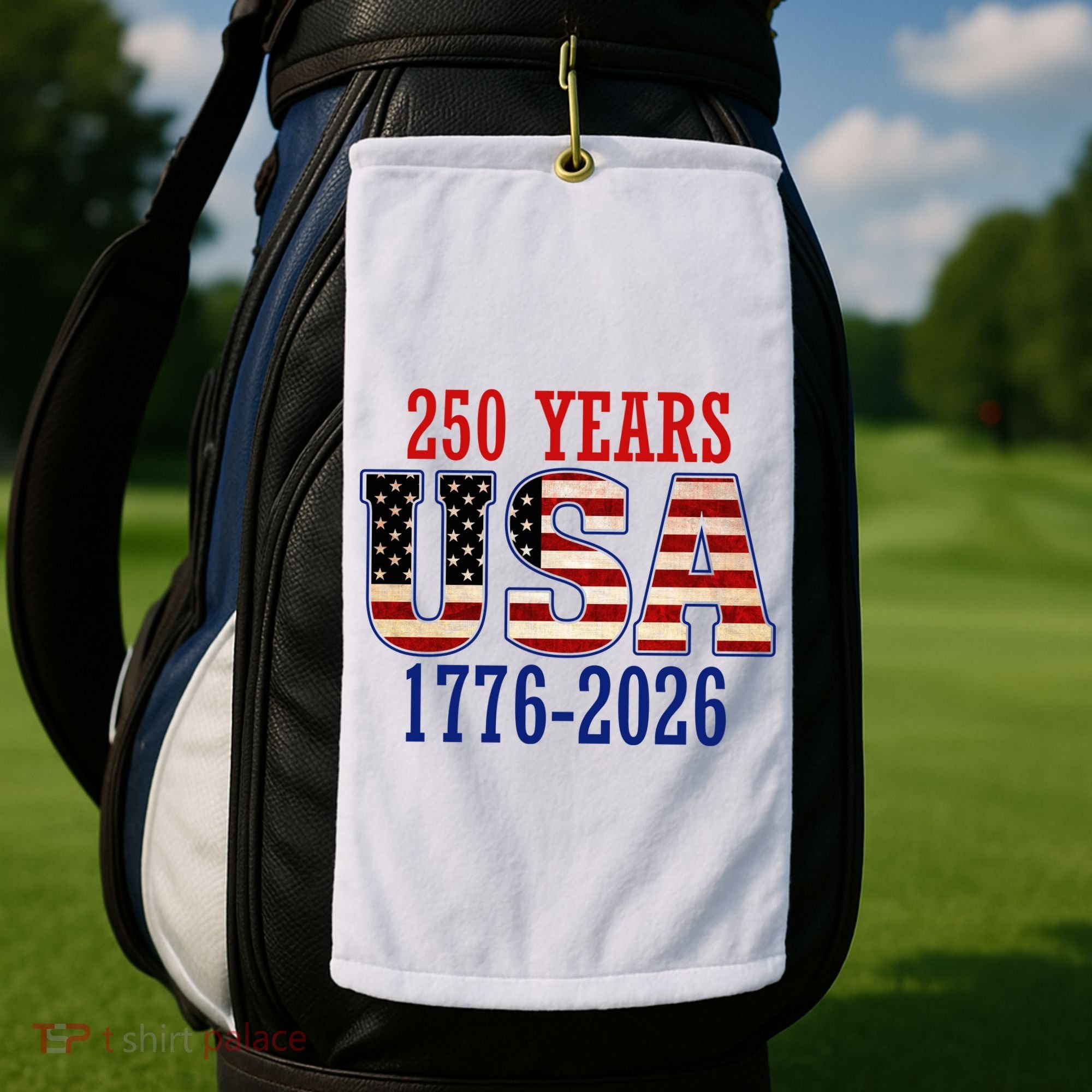 250 Years USA 1776-2026 250th Anniversary Golf Towel