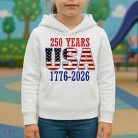 250 Years USA 1776-2026 250th Anniversary Kids Hoodie thumb 3