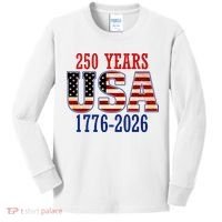 250 Years USA 1776-2026 250th Anniversary Kids Long Sleeve Shirt thumb 0