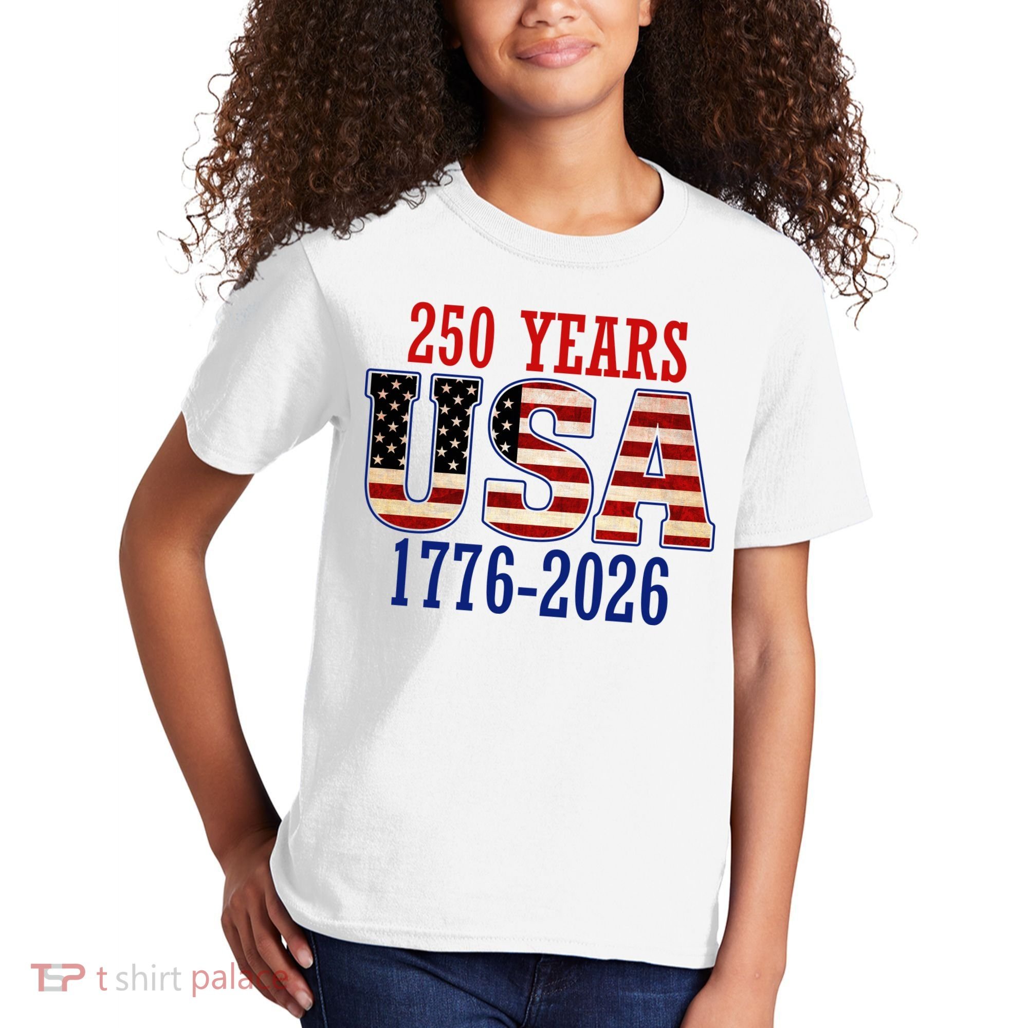 250 Years USA 1776-2026 250th Anniversary Kids T-Shirt
