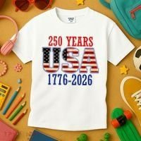 250 Years USA 1776-2026 250th Anniversary Kids T-Shirt thumb 3