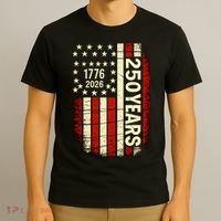 250 Years USA Anniversary America 1776 Flag T-Shirt thumb 3
